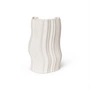 Ferm Living - Moire Vase, H 30 cm, blanc cassé