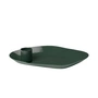 Broste Copenhagen - Mie Plateau pour bougies, 15 x 11 x 3 cm, forest green