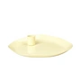 Broste Copenhagen - Mie Plateau pour bougies, 18 x 16 x 3 cm, light yellow