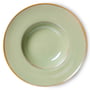 HKliving - Chef Ceramics Assiette à pâtes, Ø 28 cm, moss green