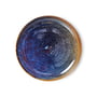 HKliving - Chef Ceramics Assiette, Ø 20 cm, rustic blue