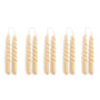 Hay - Spiral Bougies bâton mini, H 14 cm, beige (set de 10)