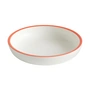 HAY - Sobremesa Plat de service, small, blanc avec bord rouge