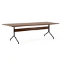 & Tradition - Pavilion Dining Table de salle à manger AV24, 250 x 110 cm, noyer laqué / piétement noir