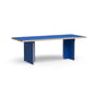 HKliving - Table de salle à manger rectangulaire, 220 cm, bleu