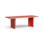 HKliving - Table de salle à manger rectangulaire, 220 cm, orange