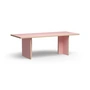 HKliving - Table de salle à manger rectangulaire, 220 cm, rose
