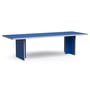 HKliving - Table de salle à manger rectangulaire, 280 cm, bleu