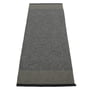 Pappelina - Edit Tapis, 70 x 200 cm, black / charcoal / granit metallic