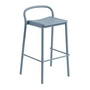 Muuto - Linear Steel Tabouret de bar Outdoor, SH 75 cm, bleu clair