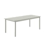 Muuto - Linear Steel Outdoor Table de jardin, 200 x 75 cm, grise
