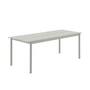 Muuto - Linear Steel Outdoor Table de jardin, 200 x 75 cm, grise