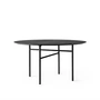 Audo - Snaregade Table de salle à manger, Ø 120 cm, placage chêne teinté noir
