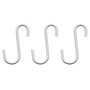 Gejst - Nivo Crochets d'étagère, blanc (set de 3)