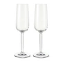 Kähler Design - Hammershøi Flûte à champagne, 240 ml (lot de 2), transparente