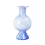 Broste Copenhagen - Mella Vase, bleu intense / blanc cassé