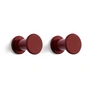 HAY - Bolt Patères, rouge (lot de 2)