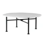 Gubi - Carmel Outdoor Lounge Table 75 x 75 cm, black semi matt / clam white