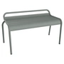 Fermob - Luxembourg Banc de jardin sans dossier 90 cm, gris lapilli
