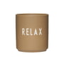 Design Letters - AJ Favourite Tasse en porcelaine, Relax / camel