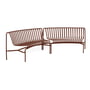 Hay - Palissade Park Dining Bench , In / In (set de 2), iron red