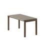Muuto - Couple Table basse, 84 x 40 cm, 1 Wavy, chêne huilé foncé / taupe
