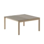 Muuto - Couple Table basse, 84 x 80 cm, 1 Plain 1 Wavy, chêne / taupe