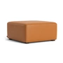HAY - Mags Ottoman 02 (S), cuir Sense Cognac / coutures blanches