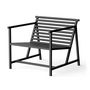 NINE - 19 Outdoors Lounge Armchair, noir
