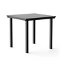 NINE - Dining Table, carrée, 80 x 80 cm, noire (RAL 9011)