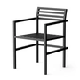 NINE - 19 Outdoors Dining Armchair, noir