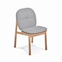 Emu - Twins Chaise de jardin avec coussin, teck / gris clair