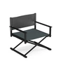 Emu - Chaise longue de jardin, noir / gris pierre