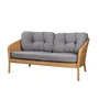 Cane-Line - Ocean large Canapé 2 places, natural / gris foncé