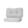 Cane-Line - Ocean Ensemble de coussins pour fauteuil de détente, large, blanc-gris (2 pièces)