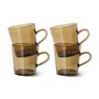 HKliving - 70's Tasse à café 200 ml, mud brown (set de 4)
