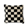 HKliving - Coussin en laine, 50 x 50 cm, black and white statement