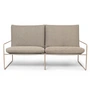 Ferm Living - Desert Dolce Outdoor Canapé 2 places - Cashmere / dark sand