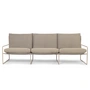 Ferm Living - Desert Dolce Outdoor Canapé 3 places, cashmere / dark sand