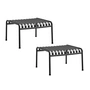 HAY - Palissade Ottoman, anthracite (set de 2)