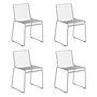 HAY - Hee Dining Chair, gris asphalte (lot de 4)