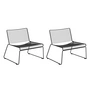 HAY - Hee Lounge Chair , noir (set de 2)