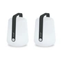 Fermob - Balad Lampe LED rechargeable, H 25 cm, anthracite (lot de 2)