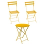 Fermob - Bistro Table pliante + 2 chaises pliantes, miel