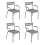 Fermob - Luxembourg Fauteuil, gris lapilli (lot de 4)