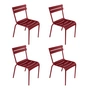 Fermob - Luxembourg Chaise, chili (lot de 4)