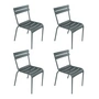 Fermob - Luxembourg Chaise, gris orage (lot de 4)