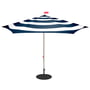 Fatboy - Stripesol Set parasol Ø 350 cm bleu foncé + pied noir