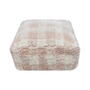 Lorena Canals - Vichy Pouf, 40 x 40 cm, rose