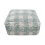 Lorena Canals - Vichy Pouf, 40 x 40 cm, bleu sauge
